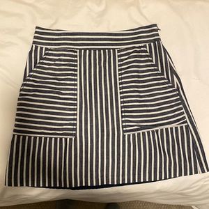 1. State Striped Denim Skirt